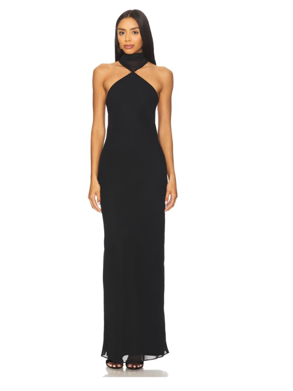 Amanda Uprichard Ashton Maxi Dress in Black (XS)